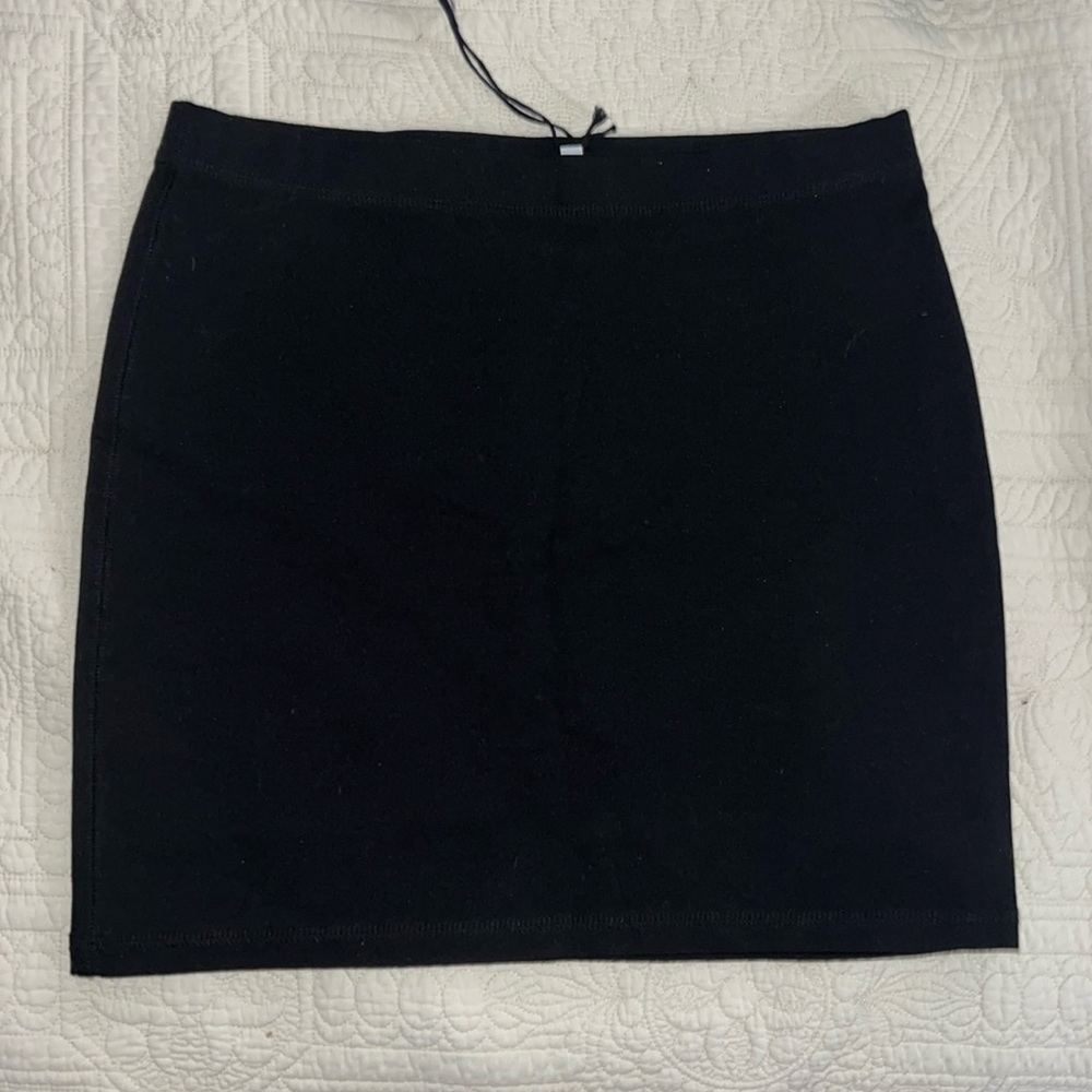 weekday black Johanna mini skirt